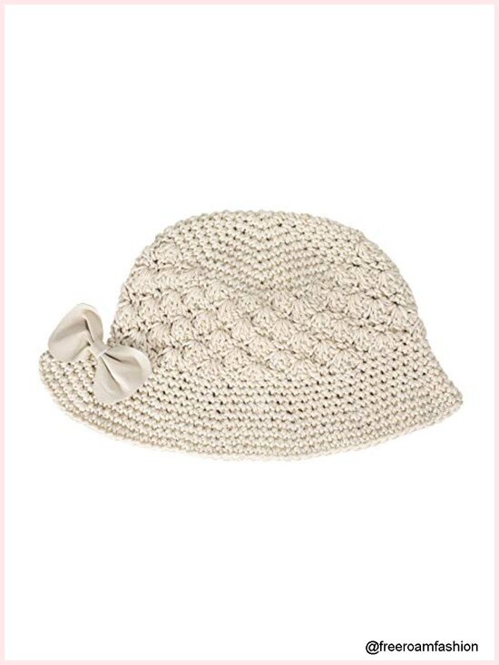 Handmade Crochet Bucket Hat Cotton Knit Cloche Bowler Hat main image 4